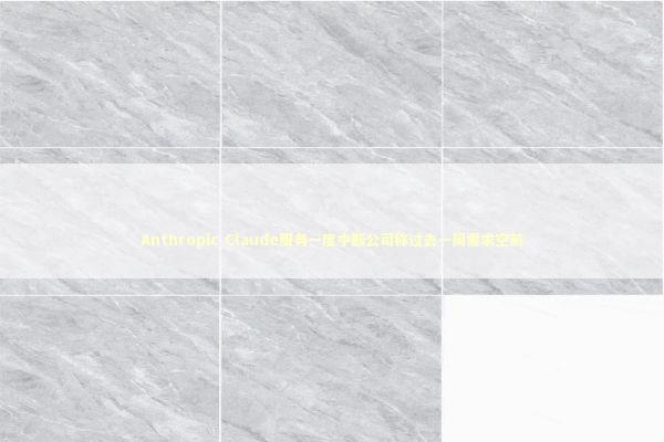 Anthropic Claude服务一度中断公司称过去一周需求空前