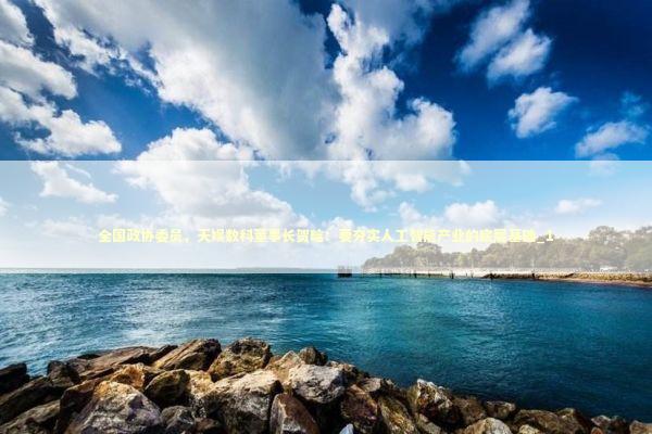 全国政协委员，天娱数科董事长贺晗：要夯实人工智能产业的底层基础_1