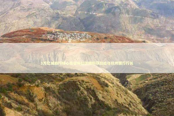 3万亿城商行核心高管补位张精科获批出任杭州银行行长