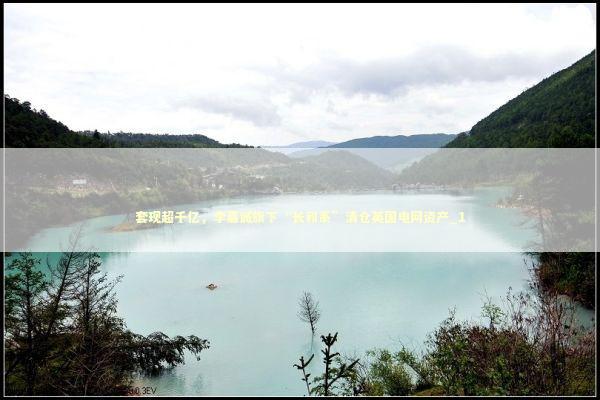 套现超千亿，李嘉诚旗下“长和系”清仓英国电网资产_1